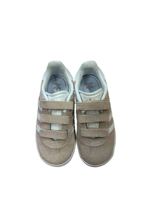 Adidas gazelle Velcro shoes, 9.5 little kid
