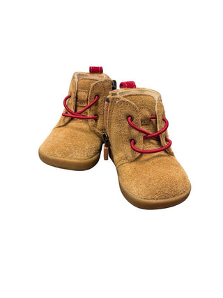Ugg Brown and Red Sueded Booties, 2-3 little kids