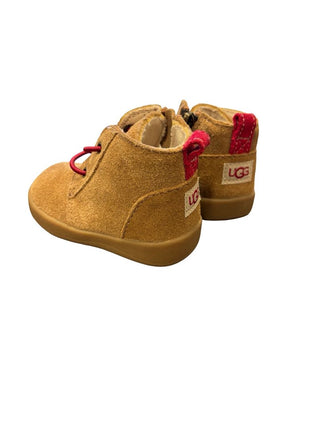 Ugg Brown and Red Sueded Booties, 2-3 little kids