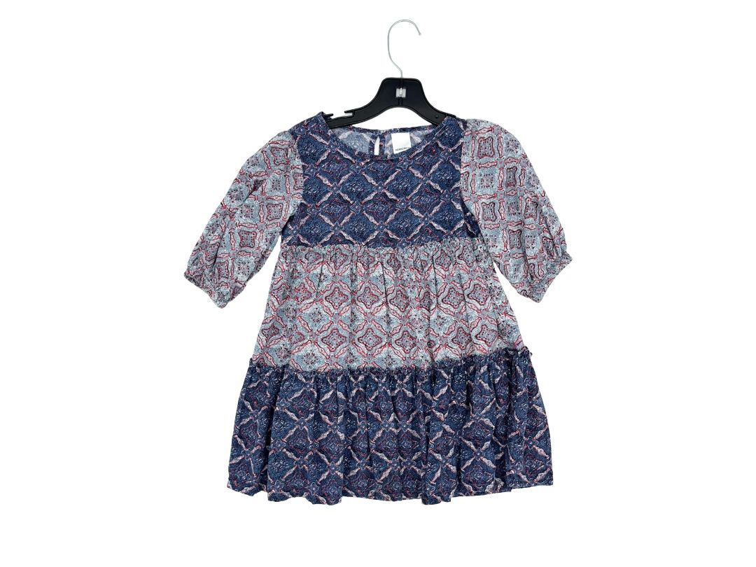 Nordstrom blue patterned dress, 3 years