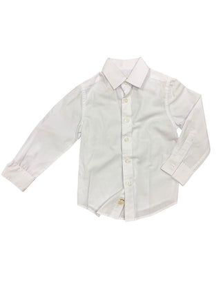 Appaman Classic White Button Down Shirt, 4 years