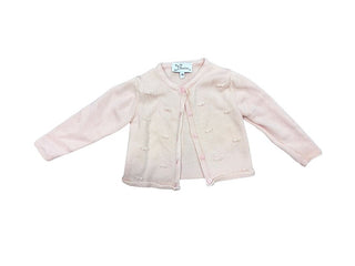 Fleurisse Bow-Knit Pale Pink Cardigan, 9 months