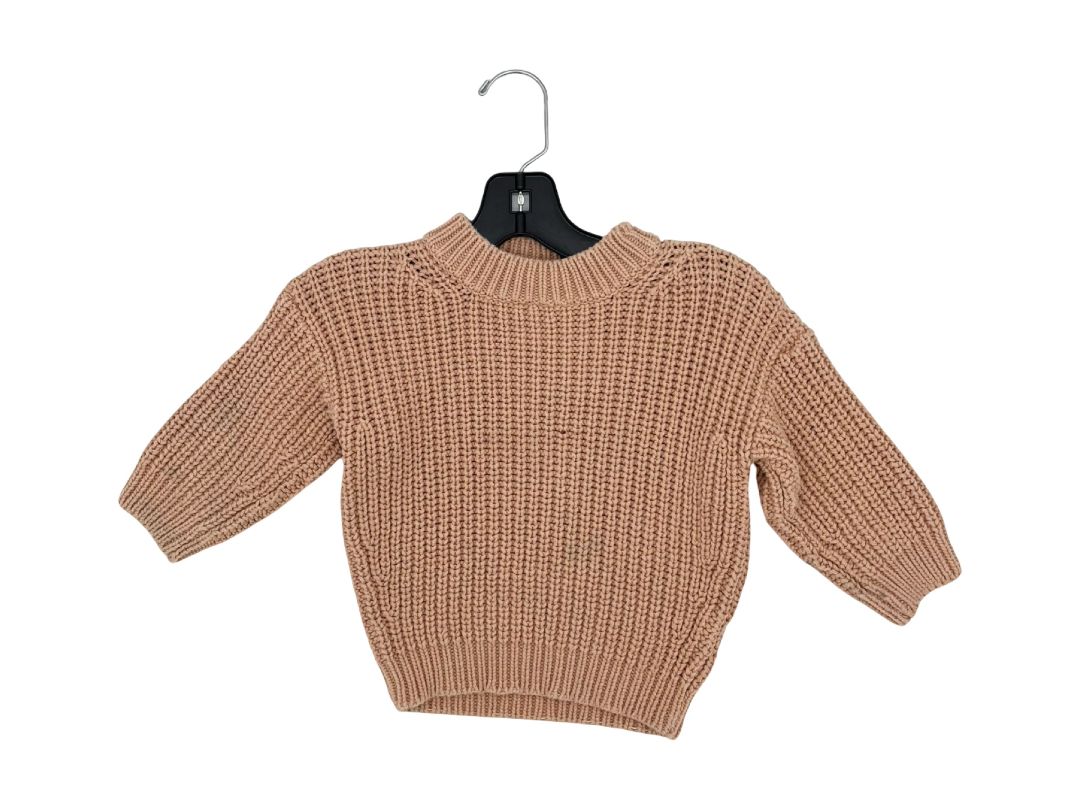 Summer and Storm pink chunky knit sweater, 2-3 years
