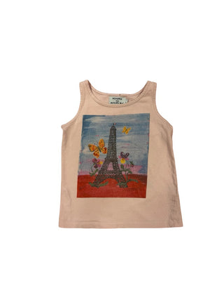 Monoprix X Nathalie lete Eiffel Tower tank top, 3-4 years