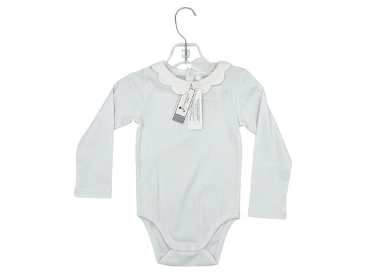 Jacadi new with tags white collared onesie, 3 years