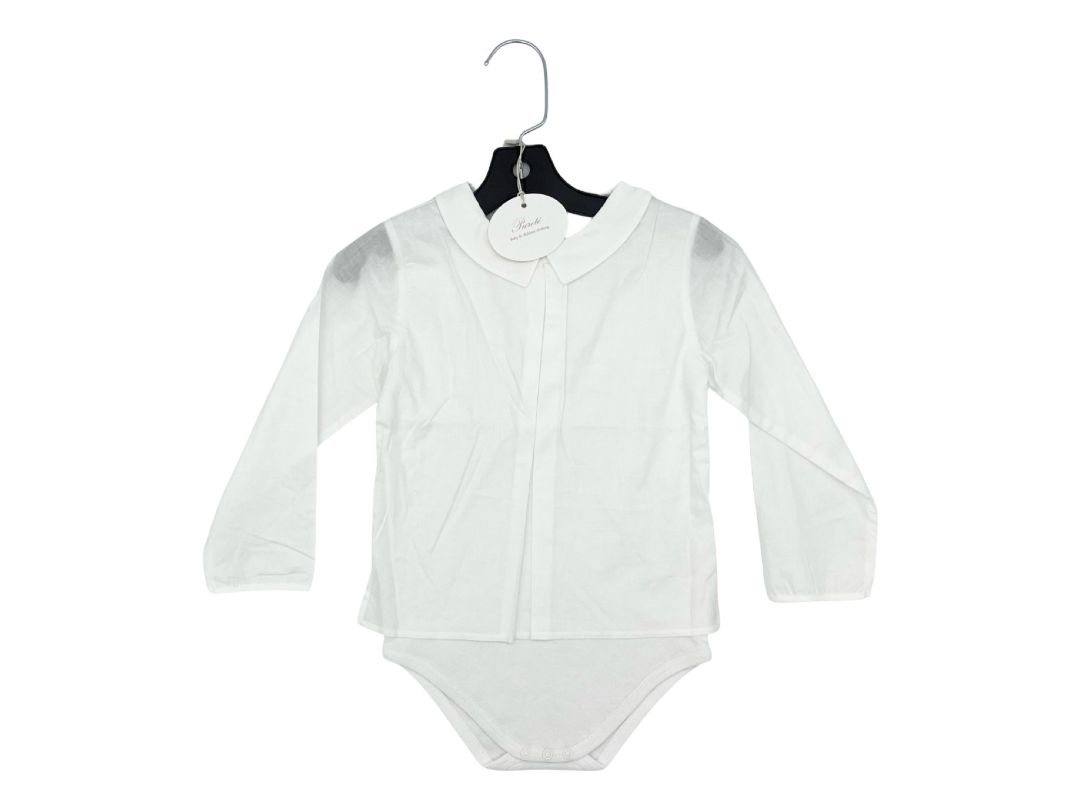 Purete white dress shirt body suit, 3 years