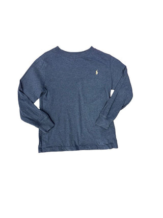Polo Ralph Lauren Blue Longsleeve Tee with White Logo, 4 years