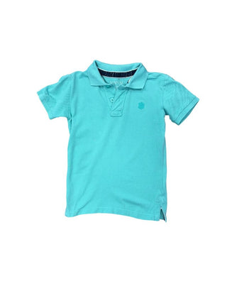 Manai Aqua Polo Shirt with Embroidered Logo, 5 years