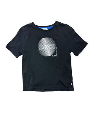 Hugo Boss Black Tee with Illusion Boss Graphic, 4 years