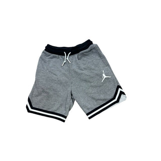 Jordan Gray shorts with black and white stripes on ends, youthM