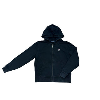 Psycho Bunny Black zipup with bunny logo, 10-12 (medium)