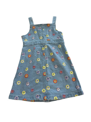 Seed Denim dress with flowers, 8 years