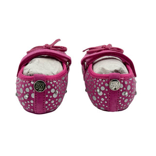 Stuart Weitzman Hot pink polka dot Mary Jane’s, 2 little kid