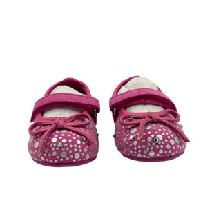 Stuart Weitzman Hot pink polka dot Mary Jane’s, 2 little kid