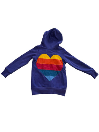 Aviator Nation Purple hoodie with heart, 4 years