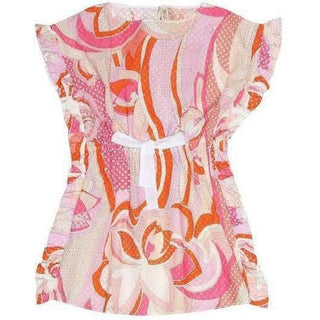 Emilio Pucci Girls Fuchsia & Orange Kaftan, 8 years