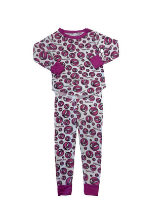 Rowdy Sprout purple graphic pyjamas w/pilling, 2 toddler