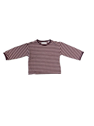 Zara Pink & burgundy striped long sleeve, 5 years