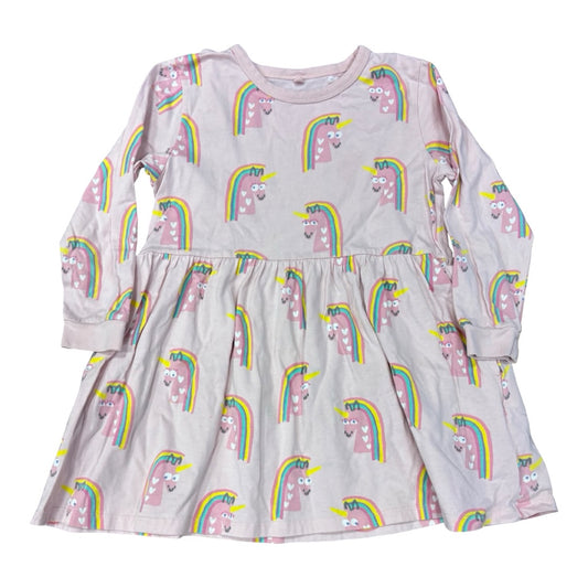 Stella McCartney pink unicorn rainbow dress, 6 years