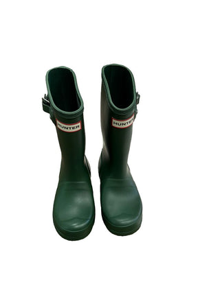 Hunter Boots green rain boots, eu 28