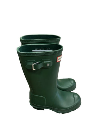 Hunter Boots green rain boots, eu 28