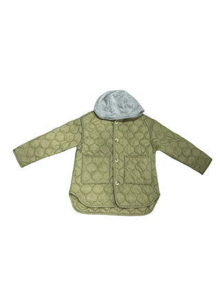 Zara Green jacket with gray hood, 2-3