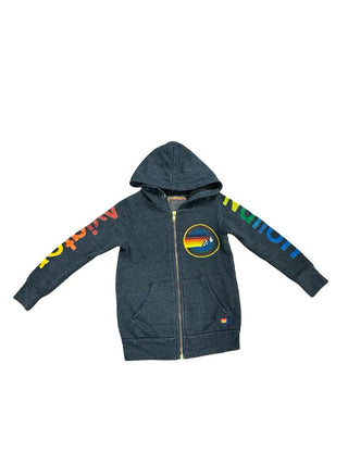 Aviator Nation Black zipup, 4 years