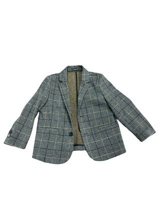 Mayoral Gray suit jacket with black and brown lines, 5