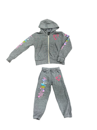Firehouse sweatset with colourful hearts, 2 years