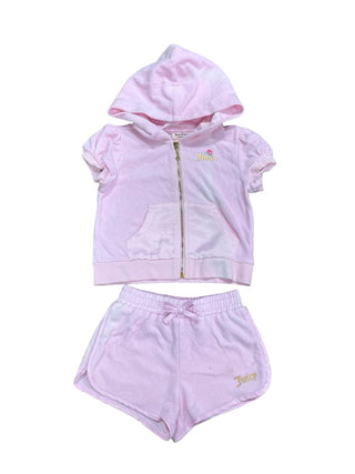 Juicy Couture pink top/short set, 3t