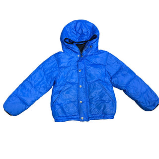 Finger In The Nose Blue puffer coat, 7-8 years