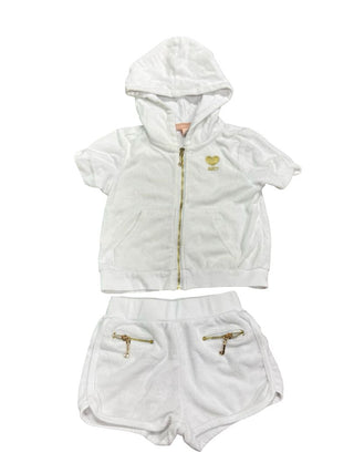Juicy Couture White top/short set, 3t