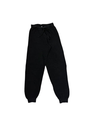 Aerie black waffle knit pants, xxs
