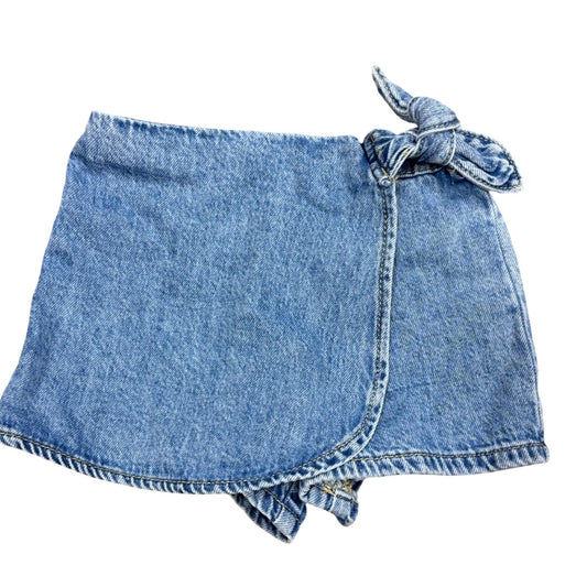 Zara Denim wrap around skort, 3 years