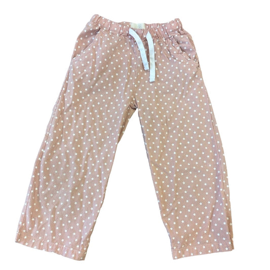 Vignette Pink w/white star lightweight pants, 4 years