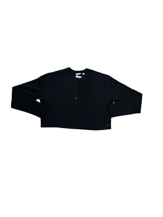 Sunday Best black waffle longsleeve, 2xs