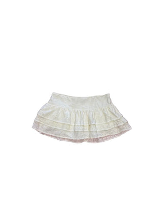 Edikted Cream eyelet skirt, xs