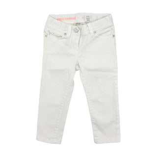 Crew cuts White Ankle Toothpick jeans, 3 years
