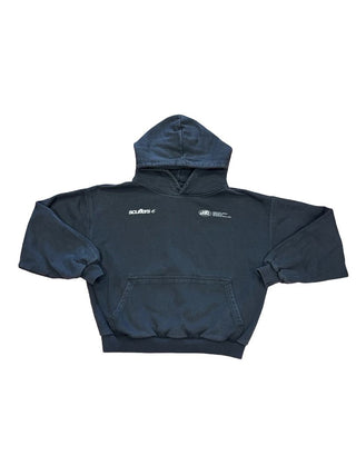 Scuffers Washed black "with love" hoodie, xs