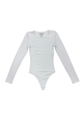 Babaton White contour long sleeve bodysuit, 2xs