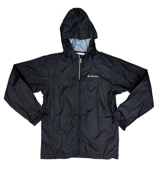 Columbia Black Unlined Windbreaker Zip-up, 10 years