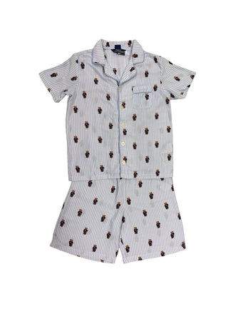 Polo Ralph Lauren blue striped bear pyjamas, 12 years