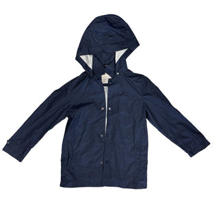 Zara Navy Blue Hooded Rain Jacket/Windbreaker, 7 years