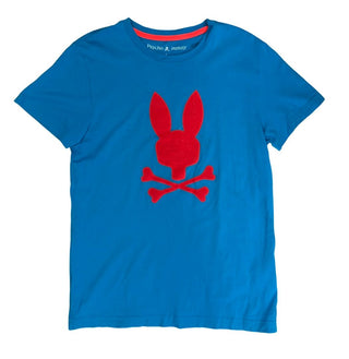 Psycho Bunny Blue and Red Logo Tee - Light Mark Reflected in Price, 2 Men's