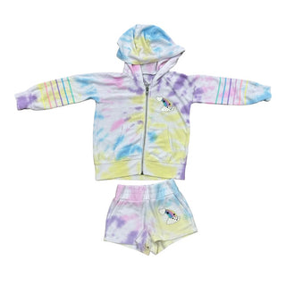 Chaser Tie die short/top set with rainbows, 3