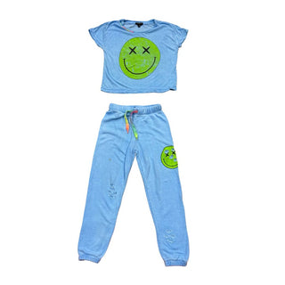 Fbz Blue smiley face t-shirt/pants, 5