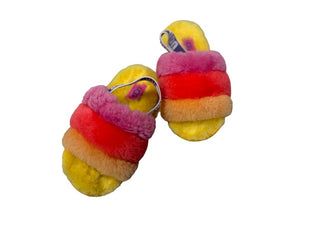 Ugg Fuzzy Stripe Slippers, 10 little kids