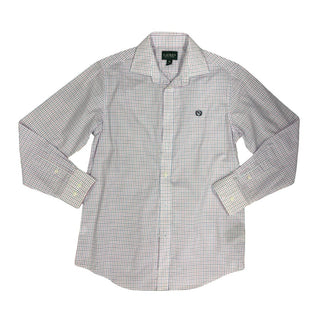 Ralph Lauren Pink and Blue Plaid Dress Shirt, 16 years