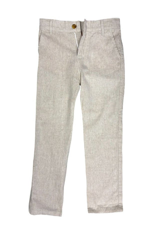 Appaman Beige Twill Pants, 6-7 years