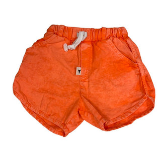 Booso Bright Orange Drawstring Swim Trunks, 2-3 years